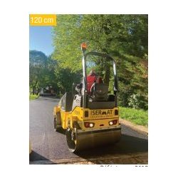Compacteur tandem vibrant 100 à 140 cm, utilisé pour le compactage d'enrobés ou de sous couches : sable, gravier... - disponible en location