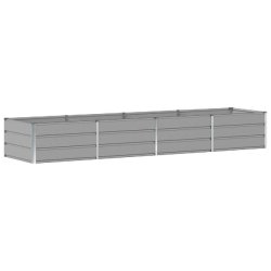 Helloshop26 - Jardinière moderne design industriel 320 x 80 x 45 cm usage intérieur extérieur en acier gris clair 02_0059191 - gris acier 300024099