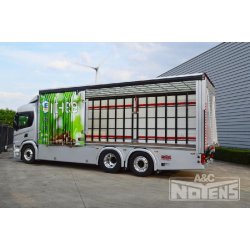 Fourgon rideaux coulissants - carrosserie - A&C Noyens - normes EN-12642 XL avec options de toit et portes
