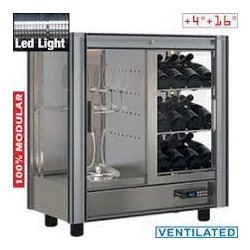 Vitrine réfrigérée modulable 216 l positive à vins - PVV-4-R6