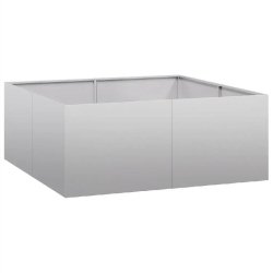 Helloshop26 - Jardinière élégante pour jardin balcon terrasse 100 x 100 x 40 cm avec fond ouvert moderne en acier galvanisé 02_0051598 02_0051598