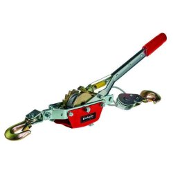 EINHELL 2260140 TC-LW 1000 - Palan à levier rouge/noir - Charge max 1000 kg - Câble 2,2 m - Diamètre 4,8 mm