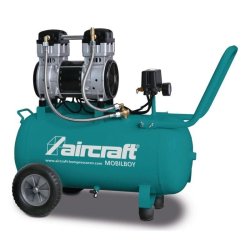 Compresseur Aircraft Mobilboy Silence 241/50 OF E - sans huile, silencieux, bicylindre performant