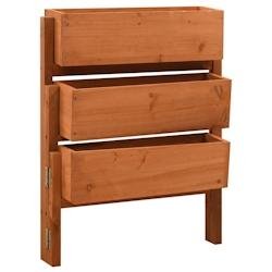 Helloshop26 - Jardinière pliable de jardin orange 60 x 14 x 75 cm bois de sapin 02_0000835 - orange Bois massif 3000071681532