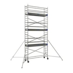 Échafaudage roulant aluminium - Neolium 300 Line Comabi SNC - Hauteur de travail maximale 14 m - Performance aluminium soudé