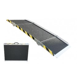 Rampe d'accès en aluminium 270 kg - 1850 x 750 mm - largeur utile 720 mm - Pliable en 3 sections MW Tools ARP30180