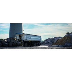 Rockstar - Benne pour poids lourd STAS - Volume 26 à 35 m³ - Châssis et caisse en acier - Utilisation asphalte et ferraille
