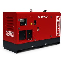 GE 90 FSX - Groupe électrogène industriel supersilencieux Mosa - Triphasé stand-by 90 kVA (72 kW) - Moteur diesel FPT
