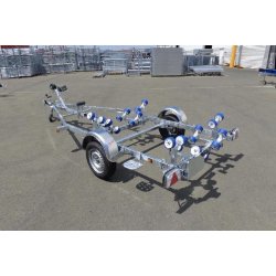 Porte bateau immergeable SUN WAY - D1857 - PTAC : 750Kg - Kit rouleaux - 1 essieu - Sun Way