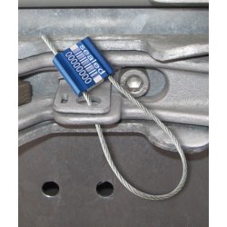 Scellé de sécurité Unisto Metalo 25 - longueur réglable en acier et aluminium - diamètre 2,5 mm