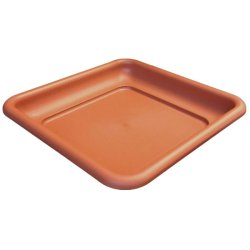 ArtPlast - Soucoupe pour pots Ø38 cm, terracotta - Collection QUADRO MAXI - orange plastique polypropylène ZA2361