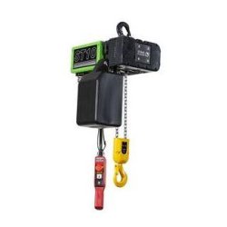 Palan électrique à chaîne 1t - Fixe à crochet - Triphasé - Moteur tropicalisé - Hauteur de levée 6m - Code 18519