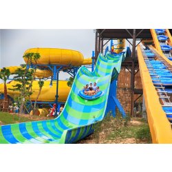 Toboggan ouvert à bouée - large choix de couleurs pour les glissières