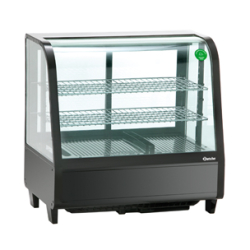 Vitrine réfrigérée 100L - qualité professionnelle - froid ventilé - dégivrage automatique