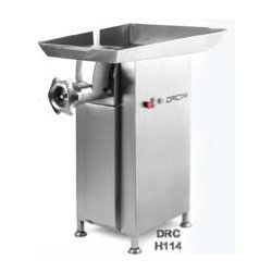 Hachoir à viande professionnel sur socle DRC 114 - inox, système Unger double coupe, débit 900 kg/heure