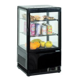Mini vitrine réfrigérée positive 58L Noire Casselin