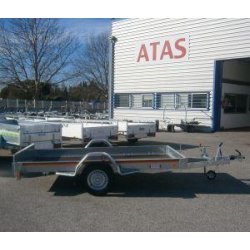 Plateau basculant 305*170 - 750 kg freine ptc 1 essieu mecanorem (stock uniquement)