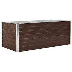 Helloshop26 - Jardinière 160 x 80 x 45 cm acier galvanisé marron 02_0000794 - marron acier 3000071271535