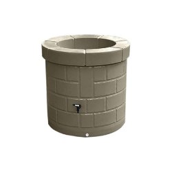 Récupérateur d'eau de pluie 340l + kit complet - plast'up rotomoulage - TAUPE - marron 0669014881540