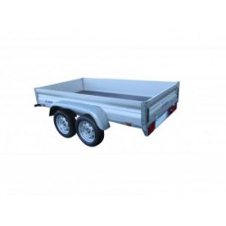 Remorque alu 36280 Lider - PTAC jusqu'à 750 kg - Dimensions utiles 251x133x32 cm
