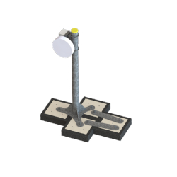 Support FH autostable - FH30 (30m) - Hauteur 30m - Capacité 1 FH - Configuration 1 à 2 FH