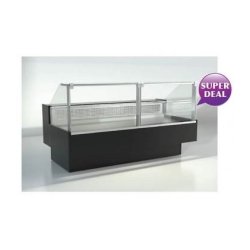 Vitrine réfrigérée service arrière Mylo - froid ventilé, compresseur intégré, éclairage LED et vitres relevables