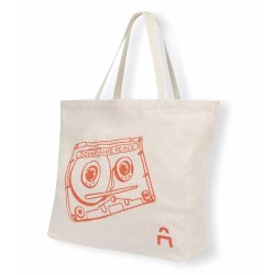 ECONOMIE CIRCULAIRE ! Sacs 510x390x130 mm en fibres textiles recyclées personnalisés 2 faces pour le shopping - "tote bag" - SSCT4141-ID06/RCP2