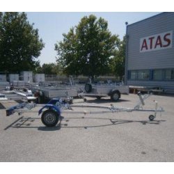 Remorque porte bateau 750 kg - CU 560 kg - Galaxy 2.0 multi-rouleaux - Promo stock uniquement