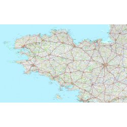 Carte de la bretagne michelin