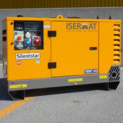 Groupe électrogène triphasé 6 KVA diesel en location, idéal pour l'alimentation des bases-vie et installations de chantier