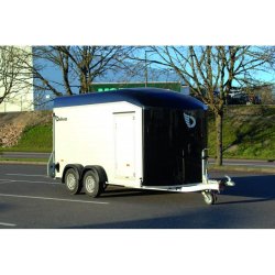 Remorque fourgon en aluminium + porte latérale DEBON C700 ROADSTER - PTAC : 2600 Kg - 376x179xH200 cm - Reference -FOURGON_C700 ALU