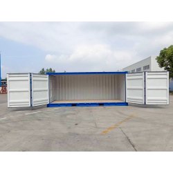 Container maritime 20' open side - Locanet - dimensions 6.058m x 2.438m x 2.591m - fermetures sécurisées
