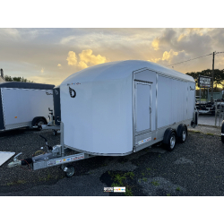 Remorque Fourgon Roadster 1000 en Aluminium - 2 Hayons Latéraux - 4.97 x 2.02 m - PTAC 3500 Kg - 2 Essieux Freinés - Pulmann - C1000