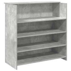 Bureau de réception gris béton 100x50x103,5cm bois d'ingénierie Modèle Atlas Master Chic - 8721158629340