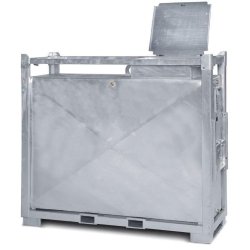 210555w - Cuve pour gazole et fioul - 1000 litres - Acier galvanisé à chaud - Forme étroite et gerbable