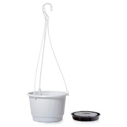 Prosperplast - Jardinière suspendue PRO 6,5 L - 27x27x16,5 cm, coloris Blanc - blanc plastique polypropylène ZA4268