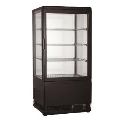 Vitrine réfrigérée desserts et boissons 68l noir - 7487.0170