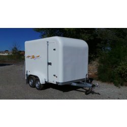 Big box double essieux - remorque fourgon Wilsud - polyester - 10m³ - 3m x 1.8m x 1.8m - PTAC 1000 à 2000 kg