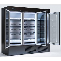Vitrine 3 portes réfrigérée - Infrico ERC 200 PH - 1310L - +4/+8 - 230V - 4 étagères par porte