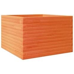 Helloshop26 - Jardinière bac lit surélevé plantes fleurs terrasse jardin cire 70 x 70 x 45,5 cm bois de pin massif marron 02_0038490 - marron Bois