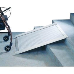 Rampe d'accès enroulable 90 cm - aluminium anti-corrosion - 826102