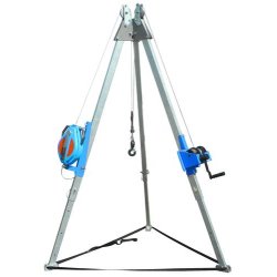 Tripode télescopique avec treuil de levage DDBC0266 - Charge maxi 500 kg - Hauteur réglable 1780 à 2730 mm