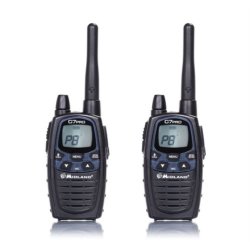 Talkies walkie Midland G7 PRO - Twin Pack Noir - Design moderne, écran large, 16 canaux PMR446