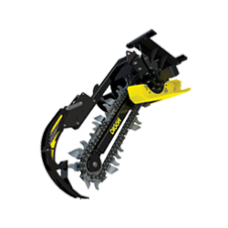 Trancheuse de sol Digga Bigfoot - profondeur 900 mm - largeur 150 mm (options 100 mm et 200 mm) - moteur Eaton 2K