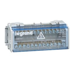 Répartiteur modulaire monobloc bipolaire 6 modules 13 connexions maximum par barreau - LEGRAND - 004881 - 410535