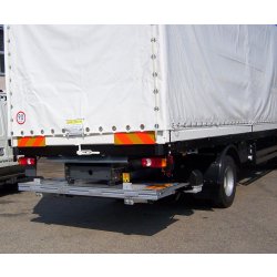 SZH 100 - Hayon élévateur rétractable - Hiab Zepro - 1000 kg - Plateforme repliable et montage sous camion