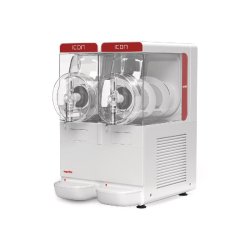 UGOLINI Distributeur de granité & frappé 2 cuves x 11 litres ICON-EASY11/2 - blanc ICON-EASY11/2