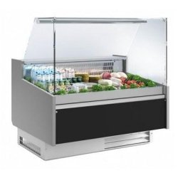 Vitrine réfrigérée de présentation avec service-arrière + réserve réfrigérée