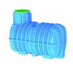 Cuve polyéthylène CELESTO 3000L avec filtration - À enterrer, renforcée, ronde et horizontale