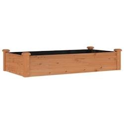 Helloshop26 - Jardinière bac lit surélevé plantes fleurs terrasse jardin de jardin doublure 120 x 60 x 25 cm bois massif sapin 02_0039837 - Bois ma